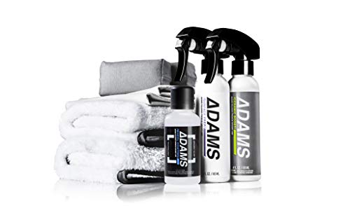 Adam's UV Tracer Ceramic Wheel Coating Complete Kit - Upgraded, Patent Pending UV Technology 9H Hardness Ceramic Coating Formula - Long Lasting Protection That Beads and Repels Water