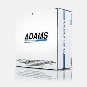 Adam's UV Tracer Ceramic Wheel Coating Complete Kit - Upgraded, Patent Pending UV Technology 9H Hardness Ceramic Coating Formula - Long Lasting Protection That Beads and Repels Water