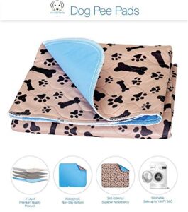 super absorbent washable pee pads for dogs large 35 x 31 (2-pack) puppy pads pet training pads reusable pee pads for dogs 100% waterproof dog puppy pee pads extra large wee wee pads for dogs pet peed