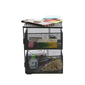 Mind Reader Storage, Black 2 Magnetic Rack