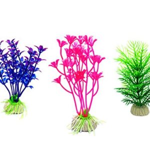 CousDUoBe Artificial Aquatic Plants 11 Pcs Small Aquarium Plants Artificial Fish Tank Decorations，Used for Household and Office Aquarium Simulation Plastic Hydroponic Plants