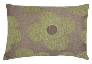 urban loft by westex hypoallergenic pillow, nursery décor for infants, toddlers & kids, 14" x 20", chenille floral green