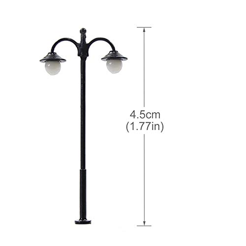 LYM17 10 pcs Model Railway Led Lamppost Lamps Street Lights N Scale 4.5cm 1.77inch 12V New