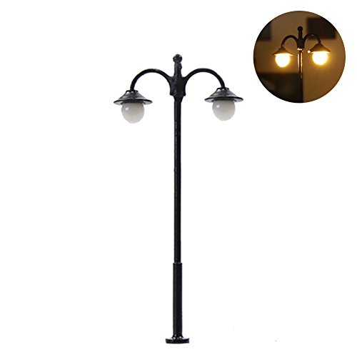 LYM17 10 pcs Model Railway Led Lamppost Lamps Street Lights N Scale 4.5cm 1.77inch 12V New