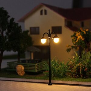 LYM17 10 pcs Model Railway Led Lamppost Lamps Street Lights N Scale 4.5cm 1.77inch 12V New