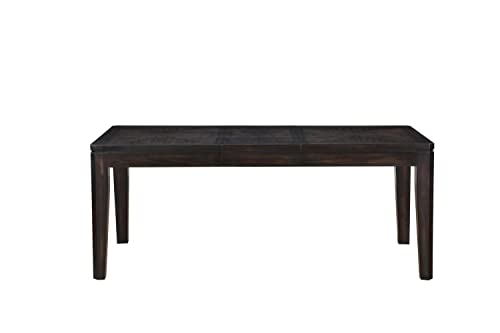 Steve Silver Ally Faux Leather Wood Dining Bench in Dark Brown