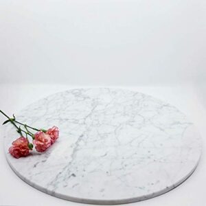 White and Gray Marble Large Cake Stand Centerpiece Wedding Decor Dessert Cupcake Table - 18 Inch