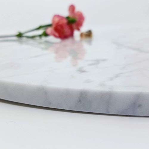 White and Gray Marble Large Cake Stand Centerpiece Wedding Decor Dessert Cupcake Table - 18 Inch