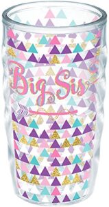tervis big sis sister made in usa double walled insulated tumbler, 10oz wavy, unlidded