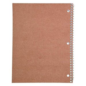 Mead Spiral Notebook, 1 Subject, Wide Ruled Paper, 70 Sheets, 10-1/2" x 8", Green (05510AC5)