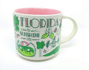starbucks florida been there series across the globe collection ceramic coffee mug, 32 ounces