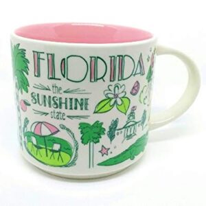 Starbucks FLORIDA Been There Series Across The Globe Collection Ceramic Coffee Mug, 32 ounces