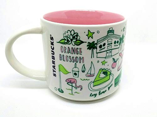 Starbucks FLORIDA Been There Series Across The Globe Collection Ceramic Coffee Mug, 32 ounces