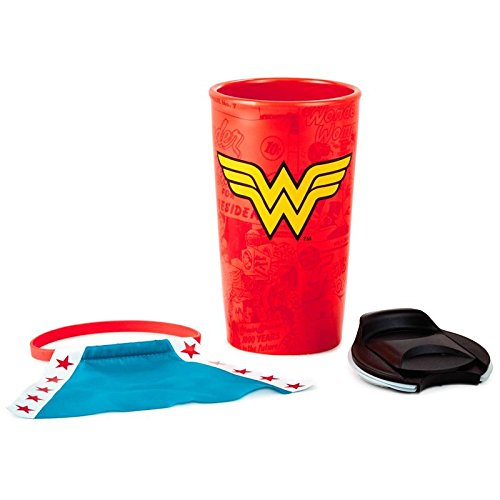 Hallmark WONDER WOMAN Travel Mug with Cape