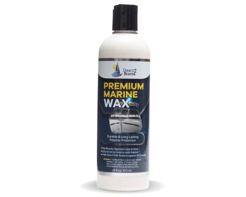 Premium Marine Wax for Boats & RV's with High Gloss Finish - 16 fl oz By Direct 2 Boater