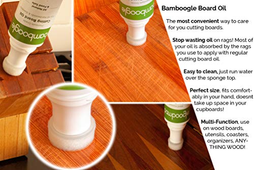 Bamboogle Butcher Block Mineral Oil - 2 Pack - No Mess Easy Applicator, white (VC2P-CBO-5)