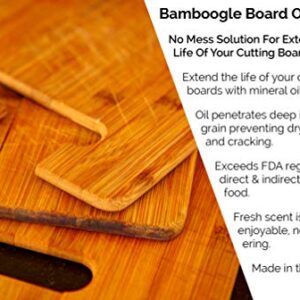 Bamboogle Butcher Block Mineral Oil - 2 Pack - No Mess Easy Applicator, white (VC2P-CBO-5)