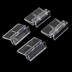 xmhf aquarium fish tank glass cover clip support holder, 8mm, 4-pack