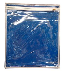 judaica place clear plastic protector for prayer shawl tallis/tefillin bag (large tallis bag 15.75" x 15.75")