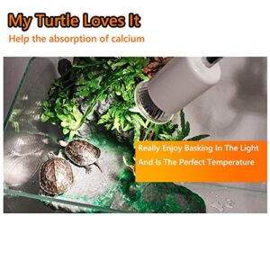 HIIZORR Heat Light for Reptiles Tortoise 720°Rotating Flexible Clamp Lamp Lizard Or Amphibian Adjust Brightness Habitat Lighting Holder, Bulb Not Included,Fit E27 Bulb |RESPECTING