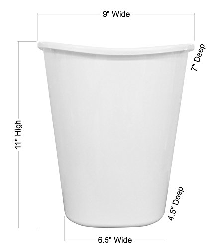 RNK Shops Airplane Theme Waste Basket - Double Sided (White) (Personalized)