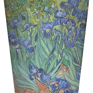 RNK Shops Irises (Van Gogh) Waste Basket - Double Sided (White)