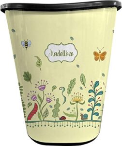 youcustomizeit nature inspired waste basket - double sided (black) (personalized)