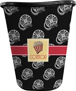 rnk shops movie theater waste basket - double sided (black) (personalized)