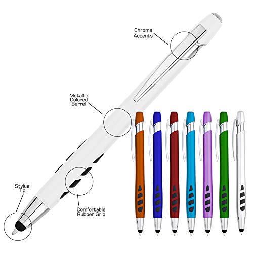 Thank You Greeting Gift Stylus Pens for All Touchscreen Devices - 2 in 1 Multifunction Combo Pen - for Employee Appreciation, Business Events and Parties, 50 Pack