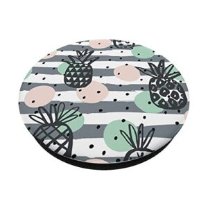 Sassy Southern Charm & Grace Cute Unique Trendy & Modern Pineapple Pattern on Black for Wireless Pho