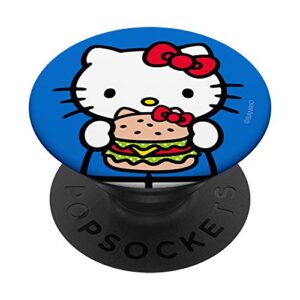 hello kitty burger popsockets stand for smartphones and tablets popsockets popgrip: swappable grip for phones & tablets