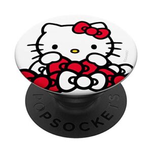 hello kitty bow pile popsockets stand for smartphones and tablets popsockets popgrip: swappable grip for phones & tablets