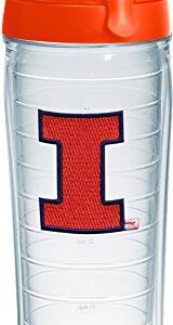 Tervis Made in USA Double Walled University of Illinois Fighting Illini Insulated Tumbler Cup Keeps Drinks Cold & Hot, 24oz Water Bottle, Primary Logo