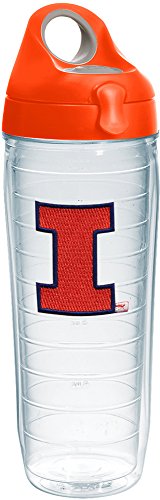 Tervis Made in USA Double Walled University of Illinois Fighting Illini Insulated Tumbler Cup Keeps Drinks Cold & Hot, 24oz Water Bottle, Primary Logo