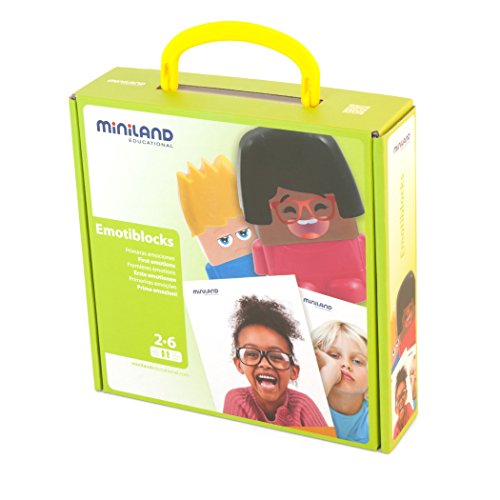 Miniland Educational MLE32350 Emotiblocks (Pack of 18),9.25x2.36x9.65 inch