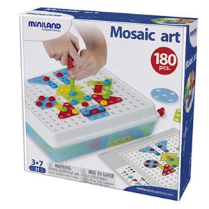 miniland educational mle95020 mosaic art (pack of 180)
