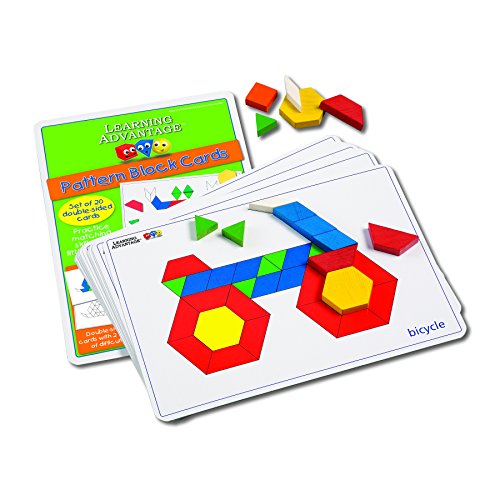 Learning Advantage CTU7149 Pattern Block Card (Pack of 20)