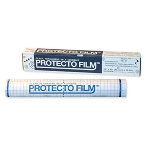 pacon pac72350-a1 protector film, plastic, 18" width, 65' length, clear