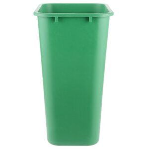 tabletop king 41 qt. / 10 gallon green rectangular recycling wastebasket