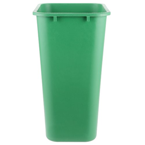 TableTop King 41 Qt. / 10 Gallon Green Rectangular Recycling Wastebasket