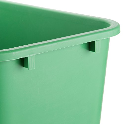 TableTop King 41 Qt. / 10 Gallon Green Rectangular Recycling Wastebasket