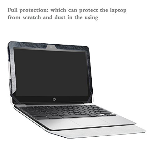 Alapmk Protective Case Cover for 11.6" HP Chromebook 11 G5 EE/G4/G3/G2/G4 EE/11-2000 Series Laptop(Warning:Not fit HP Chromebook 11 G6 EE/G5/G1/11-v000/11-1100 Series),Black