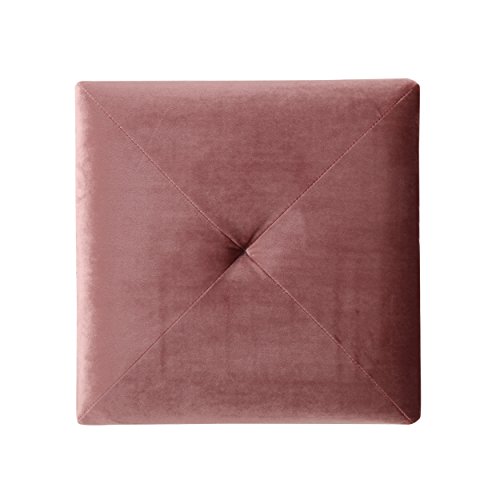 Christopher Knight Home Allen Glam Velvet Ottoman, Blush