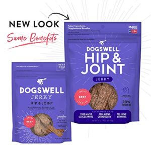 DOGSWELL 842190 Hip & Joint Beef Jerky Pet Food, 10 Oz (842190)