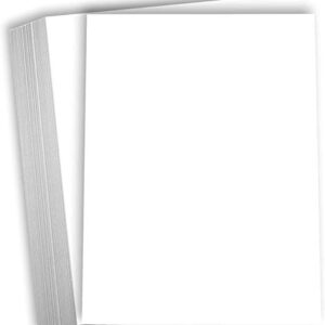 Hamilco White Cardstock - 8 x 10" Blank 80 lb Cover Card Stock - 50 Pack