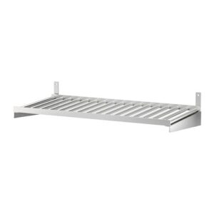 ikea' kitchen wall mount shelf | stainless steel, 23 5/8 bundle with feltectors cleaning cloth