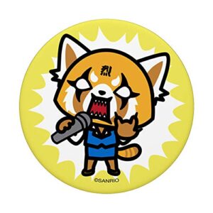 Aggretsuko Singing PopSockets Stand for Smartphones and Tablets PopSockets PopGrip: Swappable Grip for Phones & Tablets