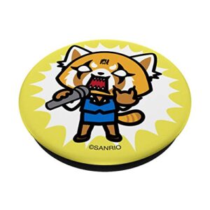 Aggretsuko Singing PopSockets Stand for Smartphones and Tablets PopSockets PopGrip: Swappable Grip for Phones & Tablets