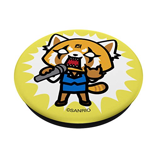 Aggretsuko Singing PopSockets Stand for Smartphones and Tablets PopSockets PopGrip: Swappable Grip for Phones & Tablets