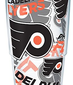 Tervis Made in USA Double Walled NHL Philadelphia Flyers Insulated Tumbler Cup Keeps Drinks Cold & Hot, 24oz, All Over